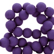 Acryl kralen mat rond 4mm Dark purple